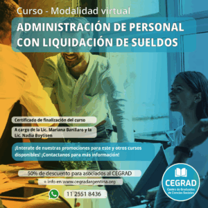 Administración de personal con liquidación de sueldos